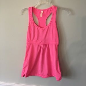 Lucy athletic workout tank pink xs